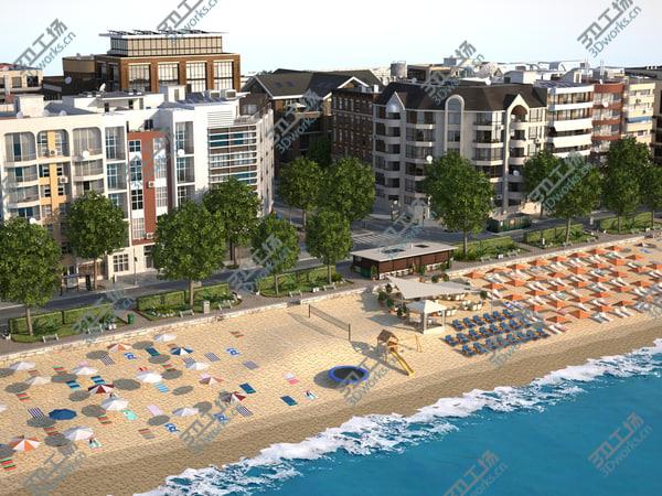 images/goods_img/20210312/Beach Town 3D model/3.jpg
